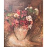 SOFY ASSCHER, DUTCH, B. 1901, OIL ON CANVAS Still life of flowers in a vase, signed lower right