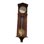 A LATE 19TH/EARLY 20TH CENTURY VIENNA WALNUT DACHLUHR REGULATOR WALL CLOCK Having an architectural