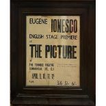 KLEE, BERGGRUEN & CIE, A VINTAGE EXHIBITION POSTER Framed and glazed, along with Eugene Ionesco, ‘