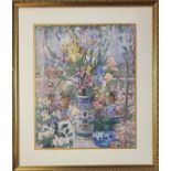 JULIEANN JOHNSON, A MODERN AMERICAN SCHOOL LIMITED EDITION (13/700) LITHOGRAPH Botanical study of