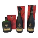 REMY MARTIN, TWO BOTTLES OF 700ML VSOP COGNAC FINE CHAMPAGNE Presentation boxed, along with 350ml