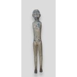 A CHINESE HAN DYNASTY DESIGN POTTERY FIGURE Male figure in standing pose. (approx 62cm) Condition:
