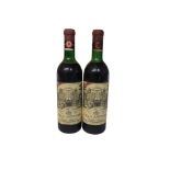 VILLA ANTINORI CHIANTI CLASSICO, 1967, TWO 750ML BOTTLES.