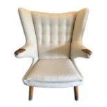 ATTRIBUTED TO HANS WEGNER, DANISH, 1914 - 2007, FOR A.P. STOLEN, DENMARK, PAPA BEAR UPHOLSTERED