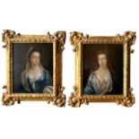 ATTRIBUTED TO THOMAS HUDSON, DEVONSHIRE, 1701 - 1779, TWICKENHAM, A PAIR OF 18TH CENTURY OILS ON