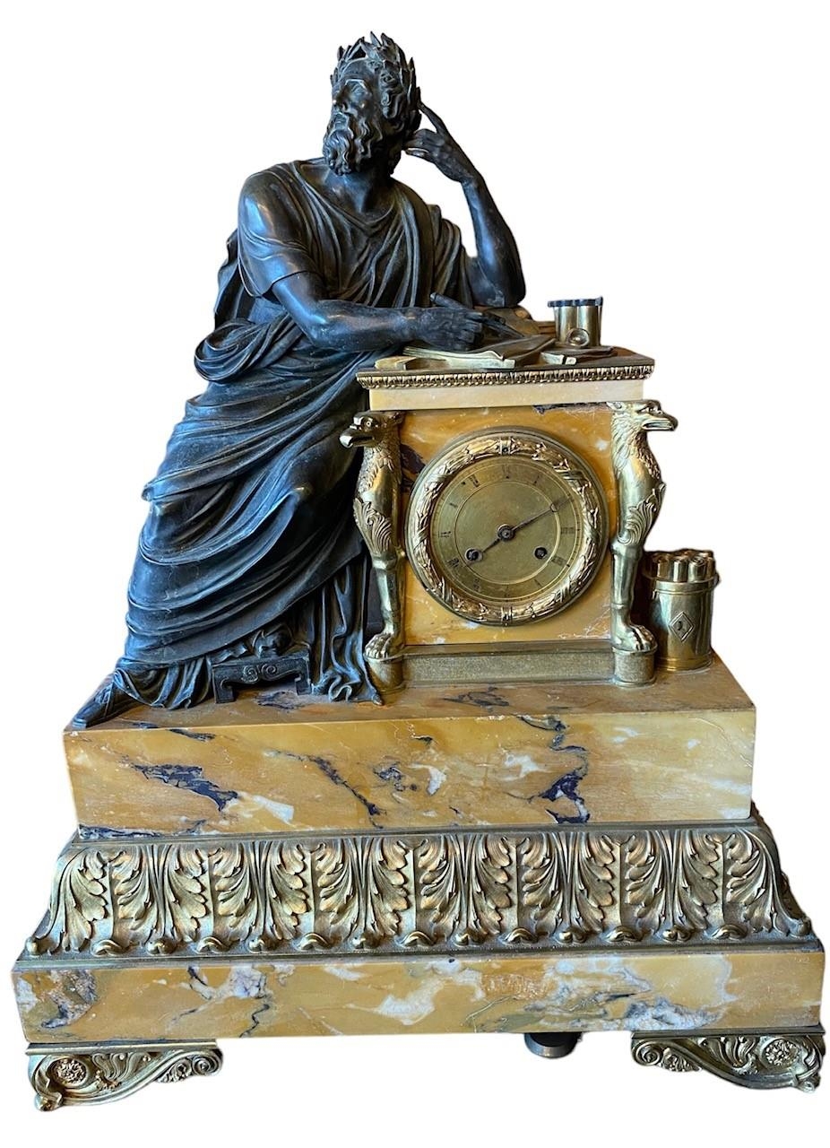 HONORÉ PONS, A LARGE AND IMPRESSIVE EARLY 19TH CENTURY FRENCH REGENCY BRONZE GILT ORMOLU AND