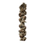 MANNER OF GRINLING GIBBONS, A 17TH/18TH CENTURY CARVED LIMEWOOD GARLAND Flowers and foliage. (h
