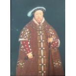 AFTER HANS HOLBEIN, THE YOUNGER, D. 1543, LONDON, PORTRAIT MINIATURE (POSSIBLY ON VELLUM) HENRY VIII