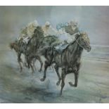 AFTER CAIRE EVA BURTON, BN 1955, A LIMITED EDITION (475/500) HORSE RACING PRINT Signed in pencil