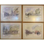 TERRY MCKIVRAGAN,A SET OF FOUR WATERCOLOUR LANDSCAPES,Tradisional scenes of wales to include 'The