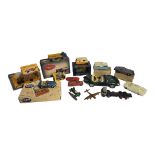 A COLLECTION OF VINTAGE DIE CAST MODEL VEHICLES to include a Meccano Dinkey Supertoy Foden truck,