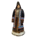 ST. PETERSBURG RUSSIAN IMPERIAL FACTORY HARD PASTE PORCELAIN MODEL OF A YAKUTKA WOMAN, CIRCA 1918