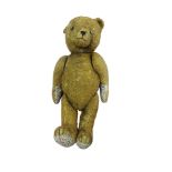 AN EARLY 20TH CENTURY STEIFF CINNAMON BROWN MOHAIR TEDDY BEAR, CIRCA 1905 - 1915 The fully jointed