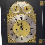 JAMES TREGENT, 1781 - 1806, AN EBONISED WOOD AND BRASS DOUBLE FUSÉE PULL REPEAT BRACKET CLOCK Having