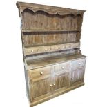 WITHDRAWN!! A VICTORIAN STYLE LIMED PINE DRESSER