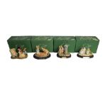 ROYAL DOULTON BESWICK WARE, A COLLECTION OF FOUR GROUP PORCELAIN FIGURES Limited edition