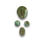 Four Bronze Fragments from a Female Figure, Ban Chiang culture, Thailand, the face H: 10 cm.,