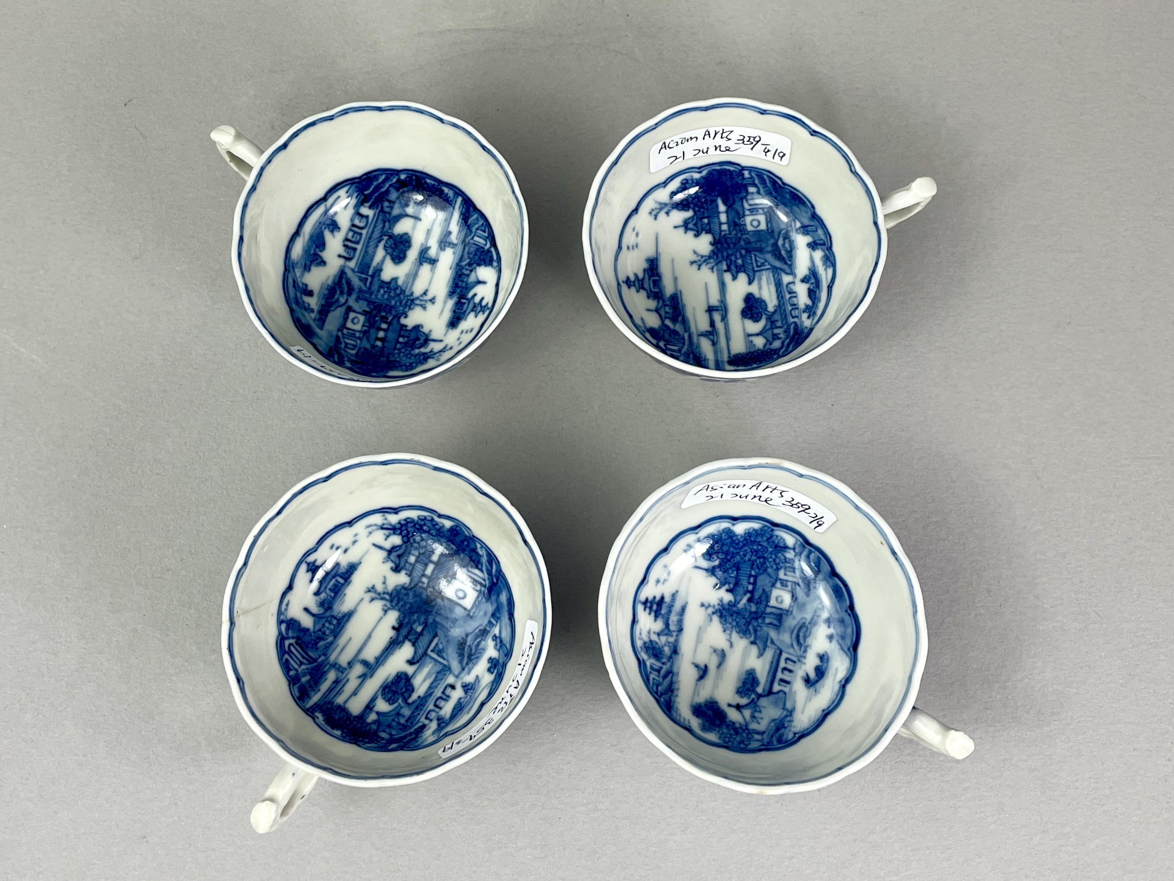 A Group of Porcelain and enamels, 18th/19th century, comprising a pair of yellow Canton enamel - Image 15 of 18