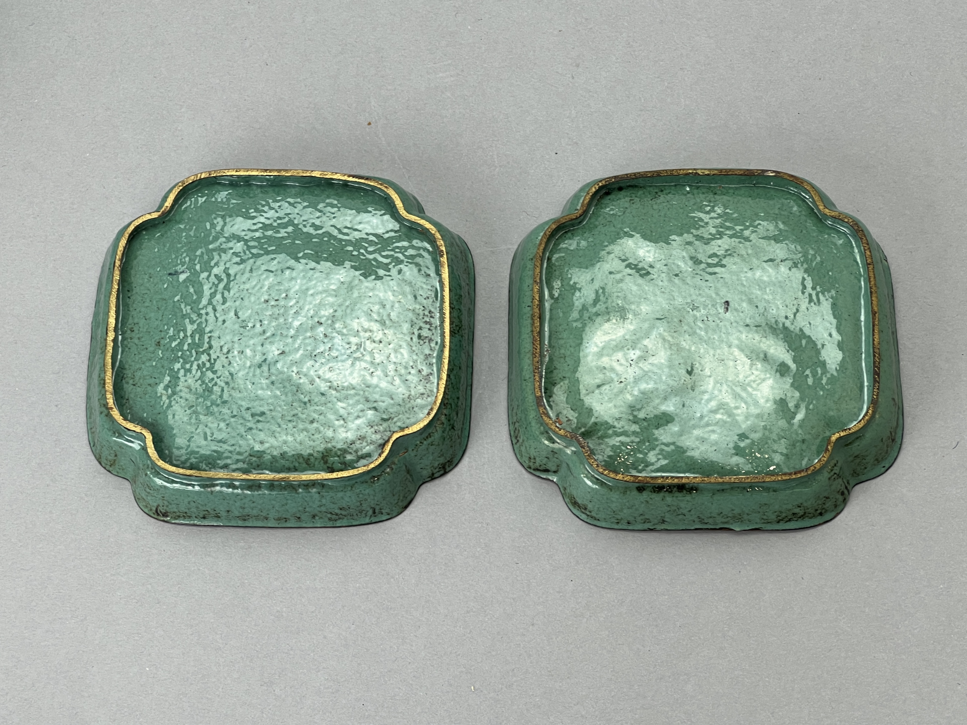 A Group of Porcelain and enamels, 18th/19th century, comprising a pair of yellow Canton enamel - Image 6 of 18