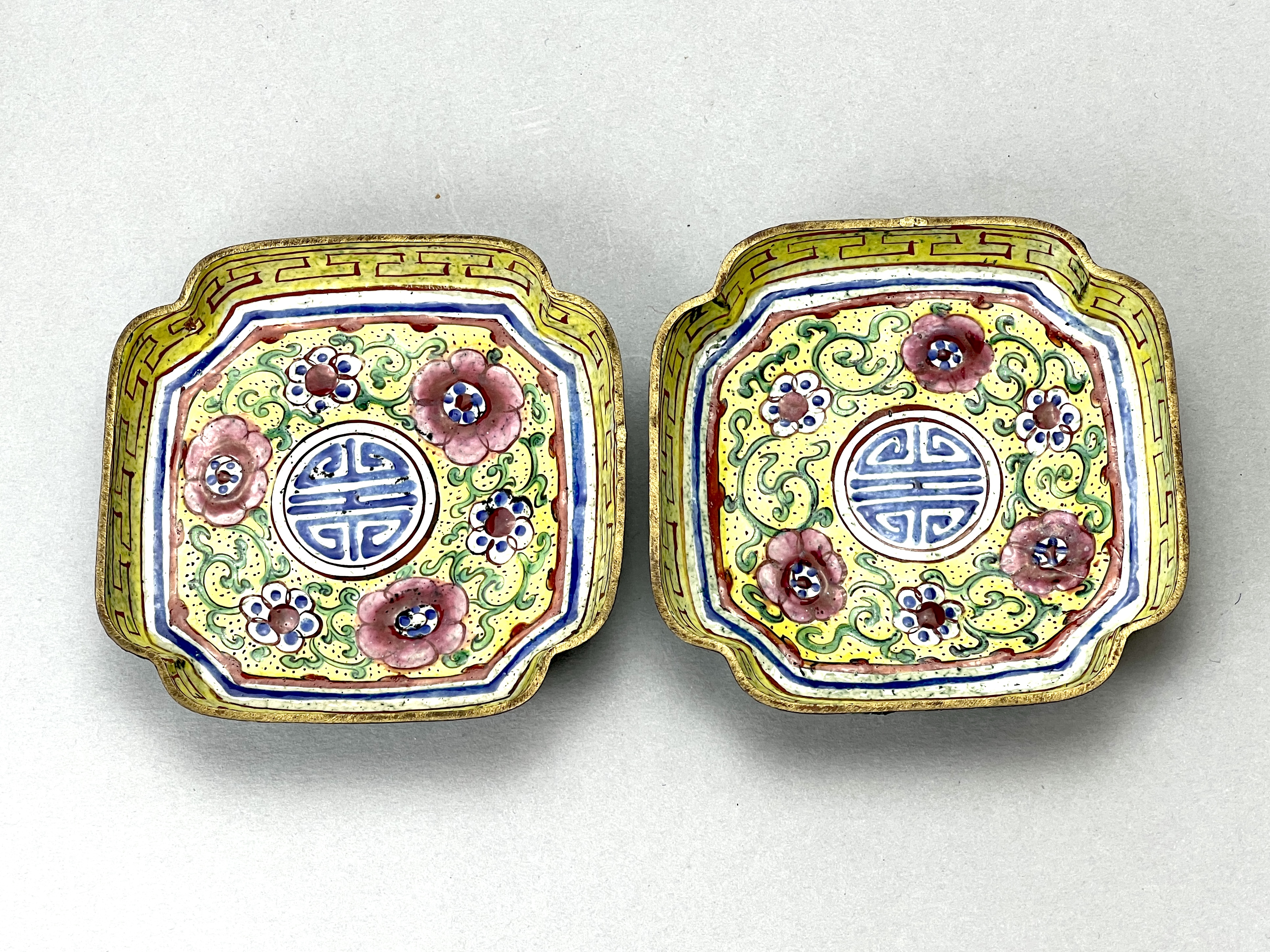 A Group of Porcelain and enamels, 18th/19th century, comprising a pair of yellow Canton enamel - Image 5 of 18