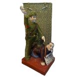 MAOIST INTEREST, A LARGE 20TH CENTURY CHINESE COMMUNIST PROPAGANDA PORCELAIN FIGURAL GROUP A SOLDIER
