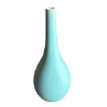 A 20TH CENTURY ART DECO POOLE POTTERY PLANE WARE BOTTLE NECK VASE, SHAPE 698 Probably designed by