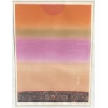MICHAEL ROTHENSTEIN, BRITISH, 1908 - 1993, COLOUR WOODCUT, 1972 Titled ‘Le Soleil, from the
