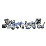A LARGE COLLECTION OF 19TH CENTURY AND LATER CHINESE, JAPANESE & KOREAN BLUE AND WHITE PORCELAIN IT