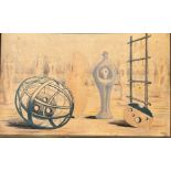 HENRY MOORE, BRITISH, 1898 - 1986, COLOURED LITHOGRAPH Sculptural objects, bearing label verso James