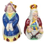 TWO BESWICK PORCELAIN FIGURES FROM THE ALICE & WONDERLAND SERIES, KING OF HEARTS & QUEEN OF