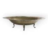 A LARGE MID 20TH CENTURY IRAQI/IRANIAN SILVER NIELLO, OVULAR FRUIT BOWL Continuous Vignette border