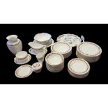 ROYAL WORCESTER, A HOLLY RIBBONS PORCELAIN DINNER SERVICE Comprising eleven dinner plates, eight