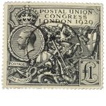 1929 GEORGE V PUC, VERY FINE, USED.