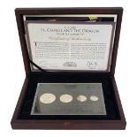 A SILVER ST. GEORGE AND DRAGON PROOF COIN SET, DATED 2013 Comprising of St. George and Dragon, The