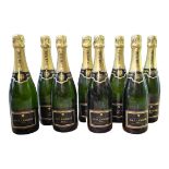 PAUL LANGIER, A COLLECTION OF EIGHT BOTTLES OF VINTAGE CHAMPAGNE Gold foil cap with black label,