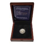 A PLATINUM ROYAL COMMEMORATIVE ONE POUND PROOF COIN, DATED 2017 To celebrate The Platinum Wedding of