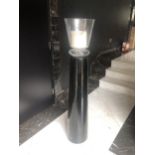 A VG NEW TREND GLASS TAPERING COLUMN With storm lantern. (139cm) Condition: good overall
