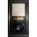 PINK FLOYD, THE WALL 1979 A personally signed album, David Gilmour, Nick Mason, Rodge