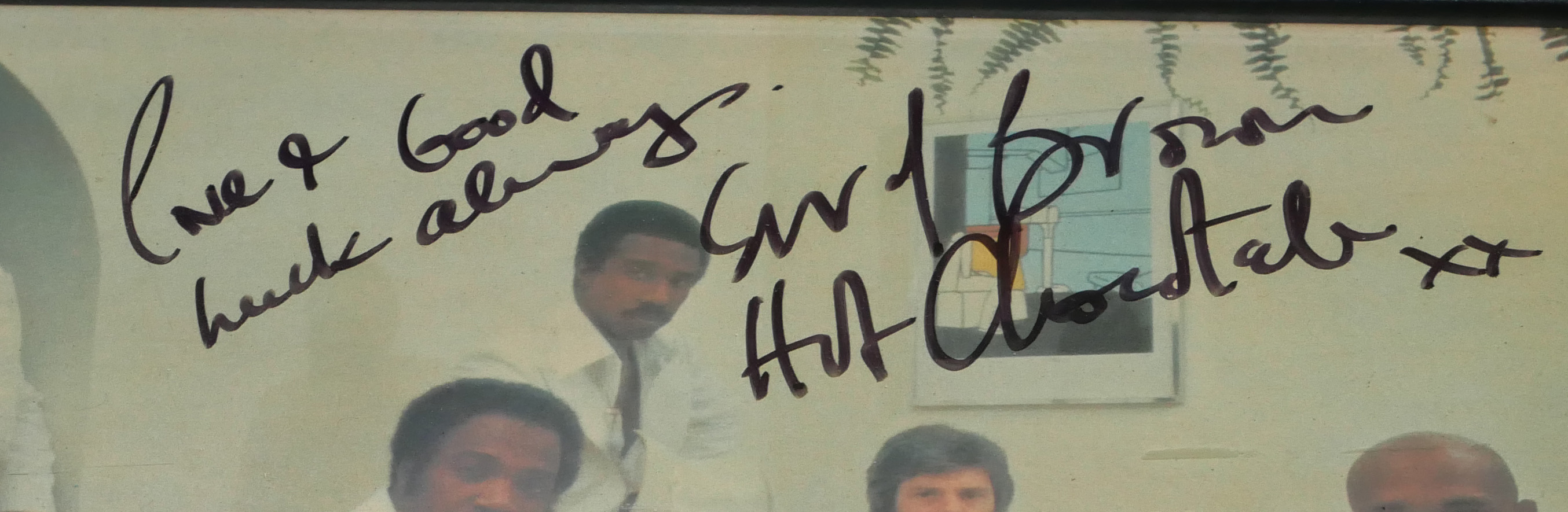 EROL BROWN, A VINTAGE AUTOGRAPHED LP ALBUM COVER Titled 'Man to Man', inscribed in marker pen ' - Image 2 of 3
