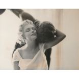 MILTON H. GREENE, 1922 - 1985, MARILYN MONROE WITH HAIRDRESSER SIDNEY GUILAROFFS STATUE OF THE