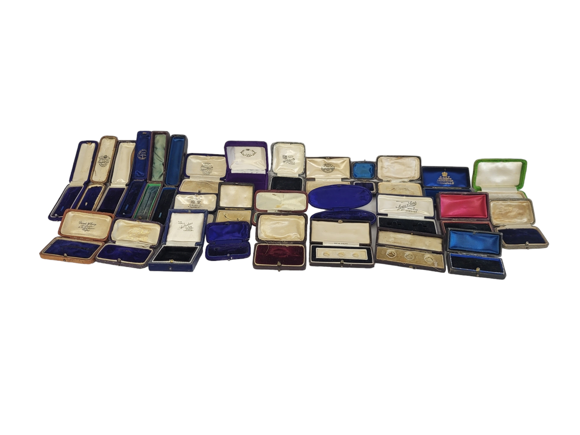 A COLLECTION OF TWENTY FIVE LATE 19TH/EARLY 20TH CENTURY JEWELLERY BOXES Various sizes, each