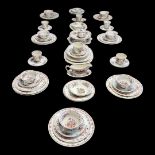 AN EXTENSIVE MASONS CHARTREUSE HYDRA PATTERN DINNER/TEA SERVICE. Condition: good throughout