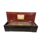 A FINE 19TH CENTURY NICOLE FRERES OF GENEVE, CYLINDER MUSICAL BOX, CIRCA 1860 Playing 8 Airs,