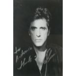 AL PACINO, AN AUTOGRAPHED BLACK AND WHITE PHOTOGRAPH Signed and inscribed 'To Antonio, thanks Al