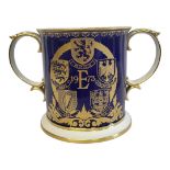 SPODE, A LIMITED EDITION (29/500) BONE CHINA COMMEMORATIVE LOVING CUP The enlargement of the