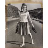 ANDRE DE DIENES ESTATE, 1913 - 1985, EDWARD WESTON COLLECTION, MARILYN MUNROE BAREFOOT ON A HIGHWAY,