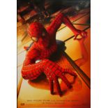 SPIDERMAN, A LARGE FORMAT AUTOGRAPHED CINEMA POSTER, MAY 2002 ISSUE By Columbia Pictures, signed