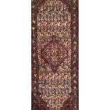 A PERSIAN ANDJELA WOLLEN RUNNER Along with another. (largest 78cm x 207cm, 86cm x 163cm)