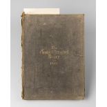 A RARE VICTORIAN CHEMISTS’ & DRUGGISTS’ DIARY FROM 1881 LONDON. With a full years hand written