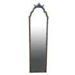 AN EARLY 20TH CENTURY REGENCY STYLE HALL MIRROR In silvered frame. (36cm x 138cm) Condition: good